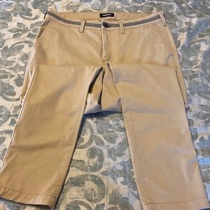 Express men’s khaki skinny fit stretch pants like new